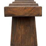 Noir Shibumi Bench, Munggur Wood, 70" W
