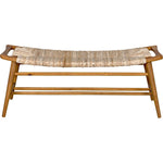 Noir Stockholm Bench w/ Woven, 47" W