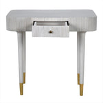 Noir Celine Desk/Side Table - Mahogany & Veneer, 20"