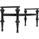 Noir Indochine Bench - Mindi & Caning, 65" W