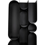 Noir Atomic Bookcase, Metal - Industrial Steel, 33" W