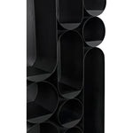 Noir Atomic Bookcase, Metal - Industrial Steel, 33" W
