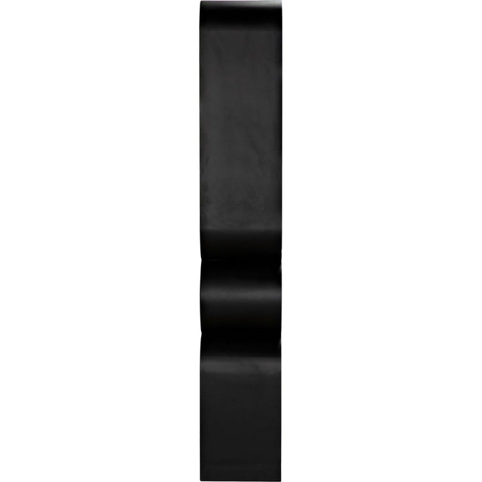 Noir Atomic Bookcase, Metal - Industrial Steel, 33" W