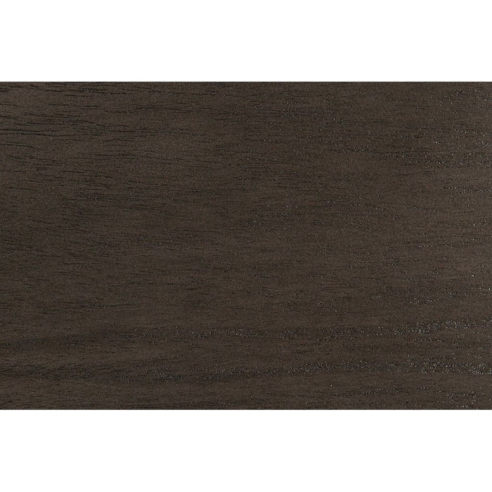 Noir Sigmund Bench - Mahogany & Black Cotton, 70.5" W