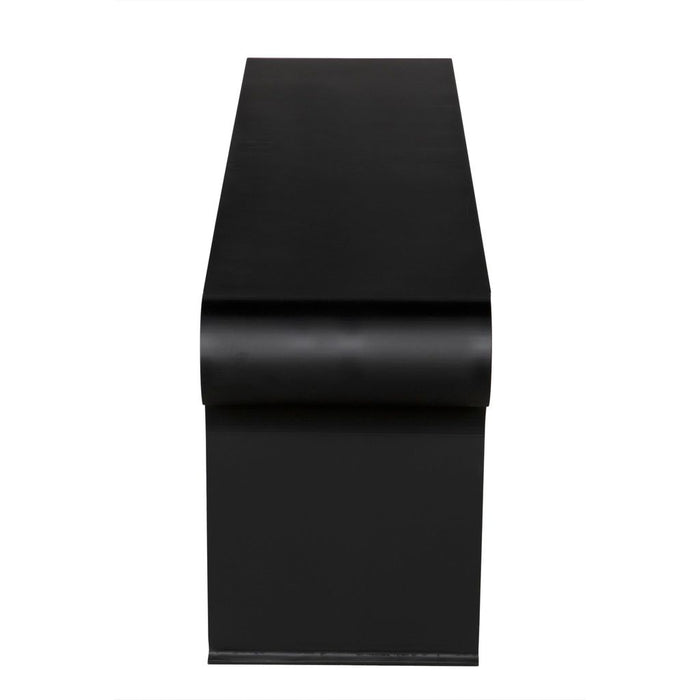 Noir Jabali Bench - Industrial Steel, 59.5" W
