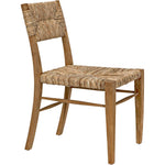 Noir Faley Dining Chair, Teak w/ Woven, 18.5" W