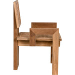 Noir Fatima Dining Chair, Teak, 24" W