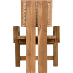 Noir Fatima Dining Chair, Teak, 24" W