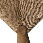 Noir Laredo Dining Chair w/ Synthetic Woven, 24.5" W