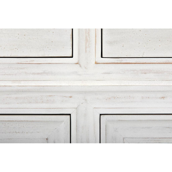Noir Amidala Sideboard, White Wash - Mahogany, 80" W