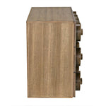 Noir Lego Sideboard w/ 3 Drawers, Washed Walnut, 40" W