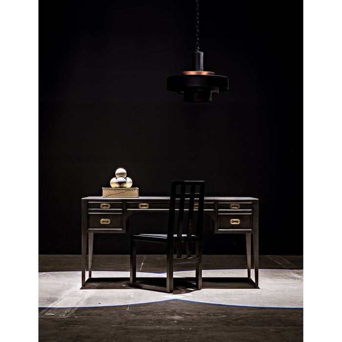 Noir Africa Desk, Pale - Mahogany & Veneer, 60" W