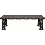 Noir Lilly Coffee Table, Pale - Mahogany, 32"
