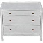 Noir Hampton Side Table,White Wash - Mahogany & Veneer, 22"