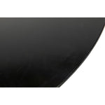 Noir Kaldera Side Table, Black Steel, 29"