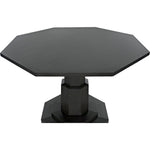 Noir Octagon Table, Pale - Mahogany & Veneer, 45"