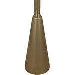 Noir Hiro Side Table, Metal w/ Brass Finish, 17"