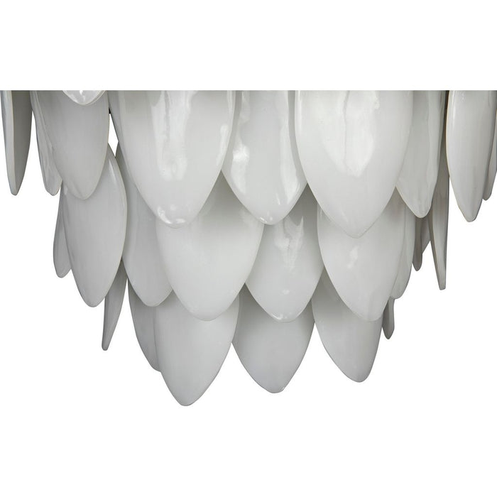 Noir Lotus Chandelier, Large - Industrial Steel