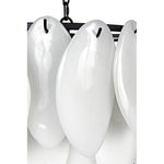 Noir Lotus Chandelier, Large - Industrial Steel