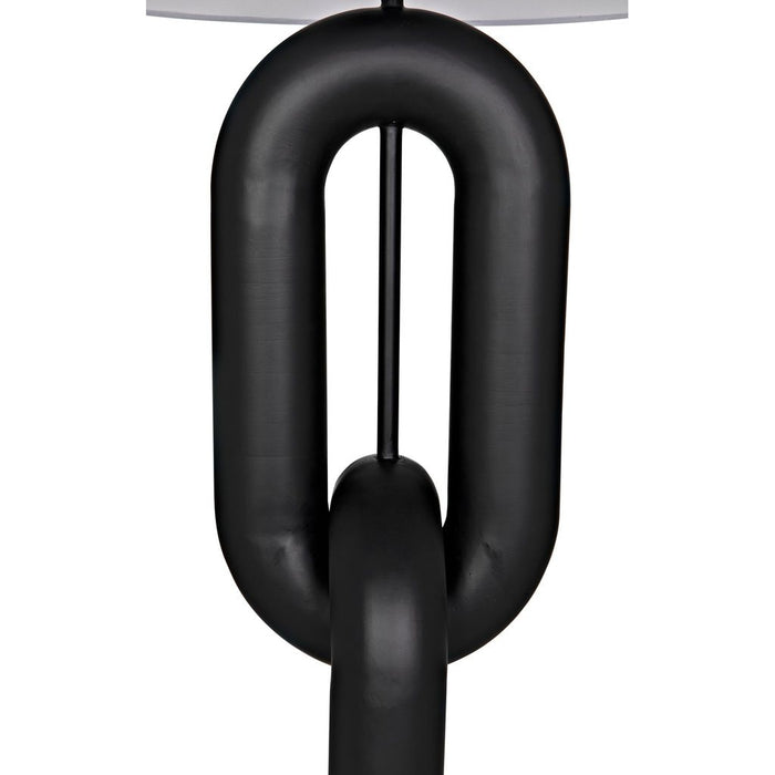 Noir Alcatraz Lamp W/Shade - Industrial Steel