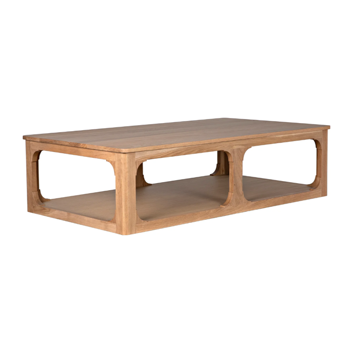 CFC Gimso Rectangular Coffee Table, Natural Oak, 68" W