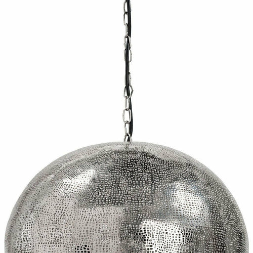 Regina Andrew Pierced Metal Sphere Pendant, Polished Nickel-Pendant Lamps-Regina Andrew-Heaven's Gate Home