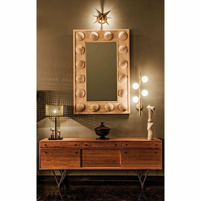 CFC Reclaimed Lumber Boulder Mirror, Grey Wash Wax-Mirrors-CFC-Heaven's Gate Home, LLC