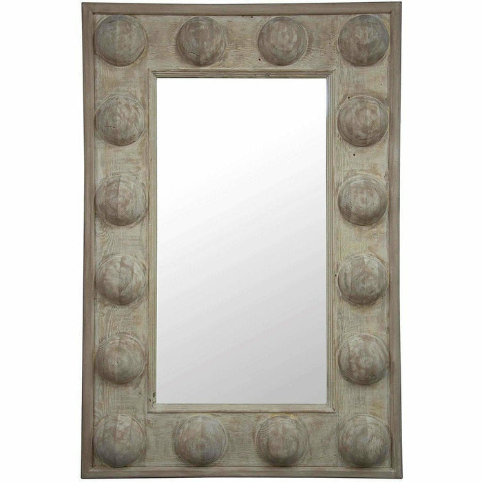 CFC Reclaimed Lumber Boulder Mirror, Grey Wash Wax-Mirrors-CFC-Heaven's Gate Home, LLC