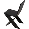 Noir Tech Dining Chair, Charcoal Black - Sungkai/Mindi, 16" W