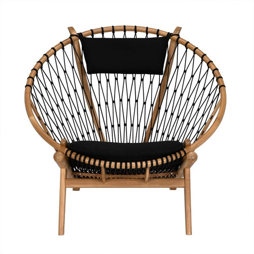 Noir Mateo Chair, Bleached Teak, 44" W