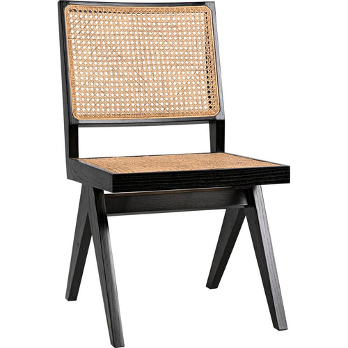 Primary vendor image of Noir Joseph Side Chair, Charcoal Black - Teak, 19.5" W