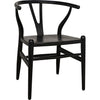 Primary vendor image of Noir Zola Dining Chair, Charcoal Black - Sungkai/Mindi, 22" W