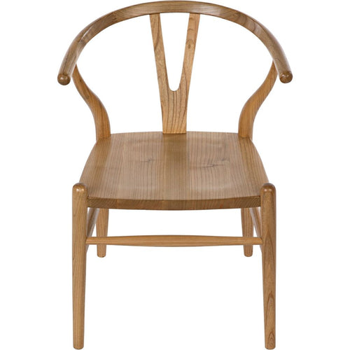 Noir Zola Dining Chair, Natural - Sungkai/Mindi, 22" W