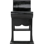 Noir Wey Stool, Charcoal Black - Mindi, 26" W