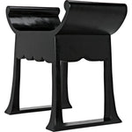 Noir Wey Stool, Charcoal Black - Mindi, 26" W