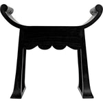 Noir Wey Stool, Charcoal Black - Mindi, 26" W