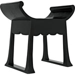 Noir Wey Stool, Charcoal Black - Mindi, 26" W