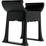 Noir Wey Stool, Charcoal Black - Mindi, 26" W