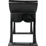 Noir Wey Stool, Charcoal Black - Mindi, 26" W