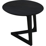 Noir Cantilever Table, Charcoal Black - Mindi, 17.5"