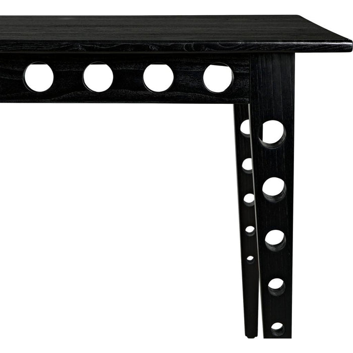 Noir Pericles Table/Desk - Mindi & Veneer, 36"