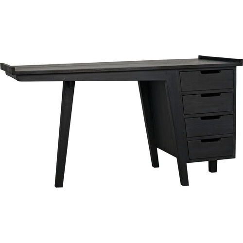 Primary vendor image of Noir Kennedy Desk, Charcoal Black - Sungkai/Mindi & Veneer, 56.5" W