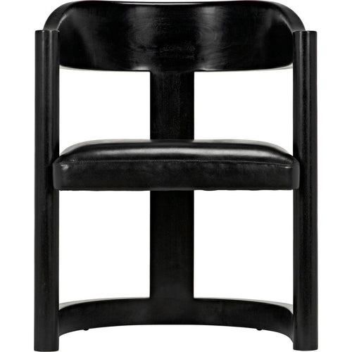 Noir Mccormick Chair, Charcoal Black, 24" W