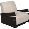 Noir Slide Chair w/US Made Cushions, 30.5" W