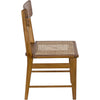 Noir Comet Dining Chair, Teak, 19" W