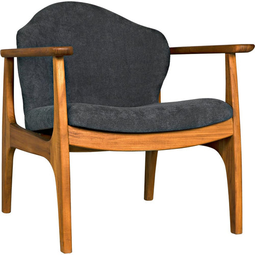 Primary vendor image of Noir Vittorio Chair w/ Grey Fabric, 29" W
