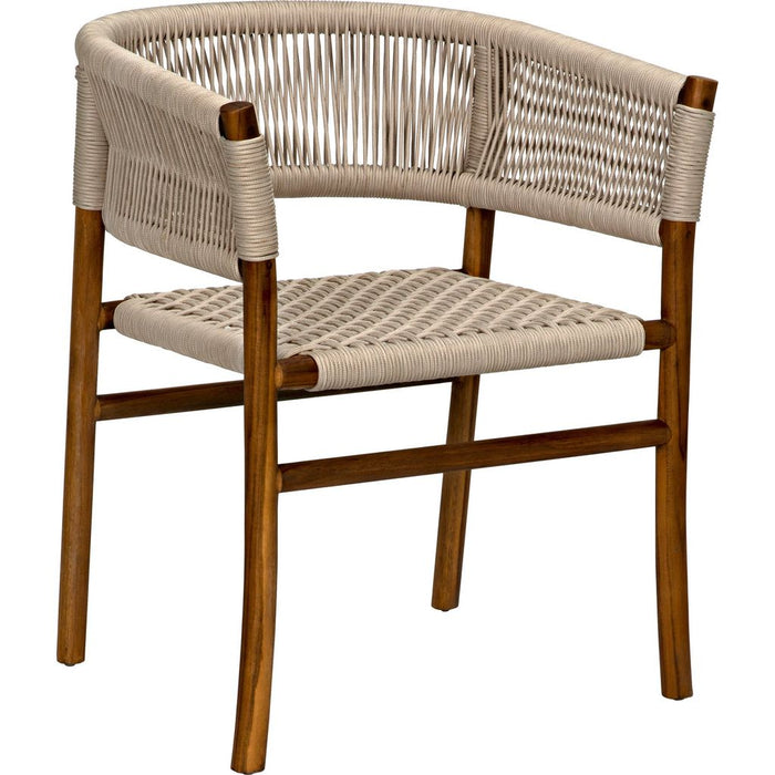 Primary vendor image of Noir Conrad Dining Chair, Teak w/ Woven Rope, 24" W