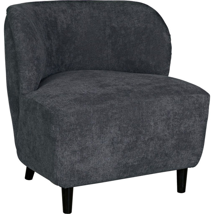 Primary vendor image of Noir Laffont Chair w/ Grey Fabric, 30" W