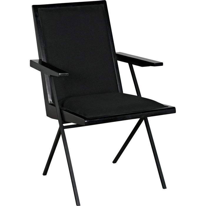 Primary vendor image of Noir Henderson Dining Chair - Sungkai/Mindi, Industrial Steel & Fabric, 21" W