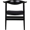 Noir Boone Dining Chair - Sungkai/Mindi & Black Cotton, 24" W